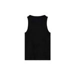 Black Tank Top with White Anagram Logo Embroidery - MARCUS ELIZABETH - T-shirts