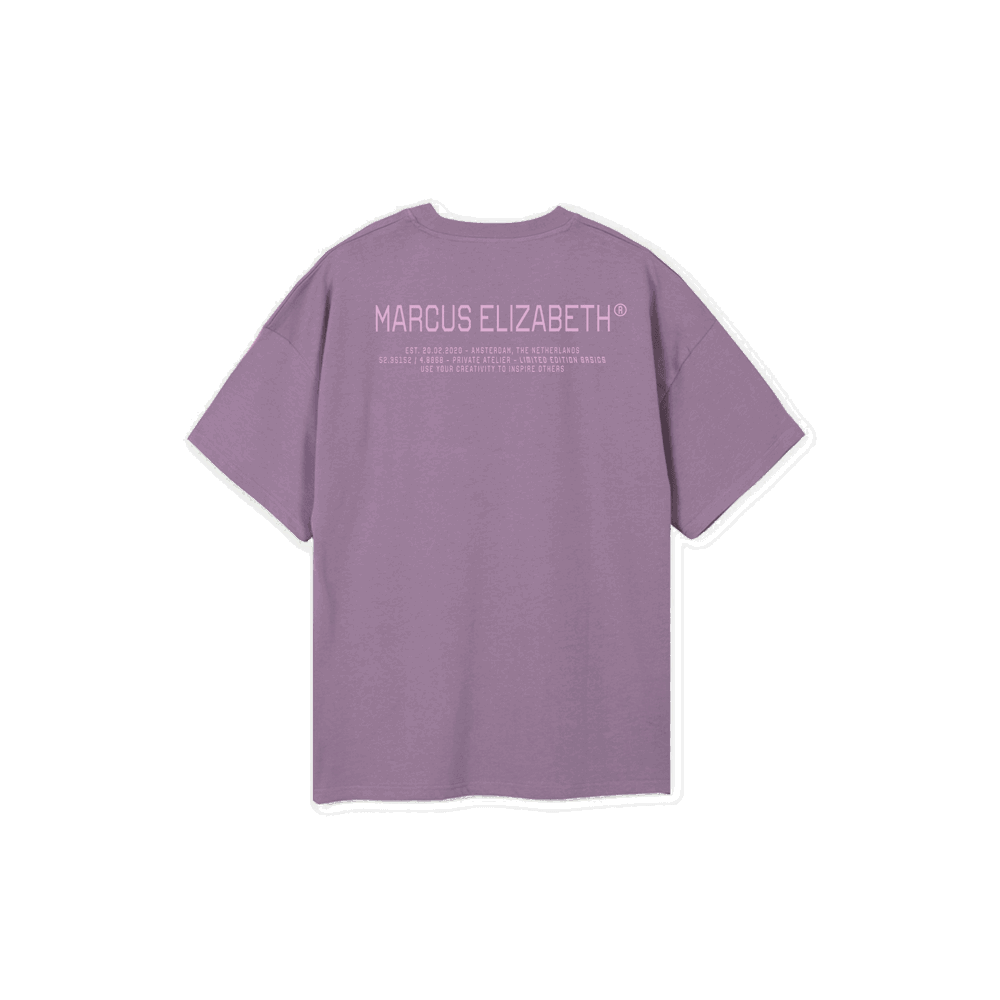 XL Logo T-shirt In Purple - MARCUS ELIZABETH