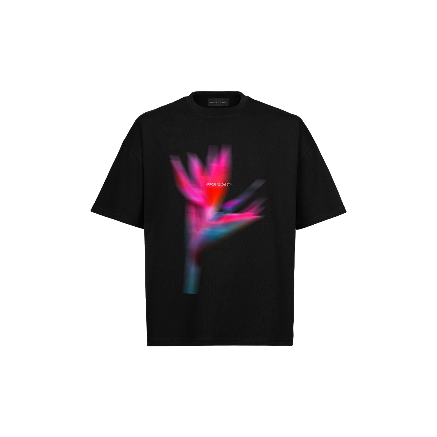 Bird of Paradise Flower Black T-shirt - MARCUS ELIZABETH - T-shirts