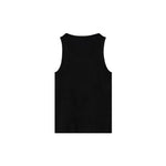 Black Tank Top with White Anagram Logo Embroidery - MARCUS ELIZABETH - T-shirts
