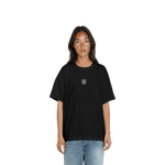 Oversized Black Embroided Anagram T-shirt - MARCUS ELIZABETH - T-shirts