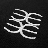 Oversized Black Embroided Anagram T-shirt - MARCUS ELIZABETH - T-shirts