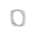 White Zirconia Square Ring - MARCUS ELIZABETH - Jewellery