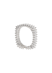 White Zirconia Square Ring - MARCUS ELIZABETH - Jewellery