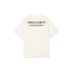 XL Logo T-shirt In Cream - MARCUS ELIZABETH