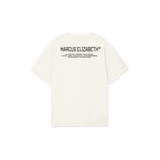 XL Logo T-shirt In Cream - MARCUS ELIZABETH
